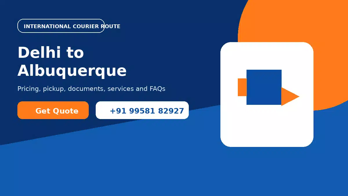 Courier service from Delhi to Albuquerque