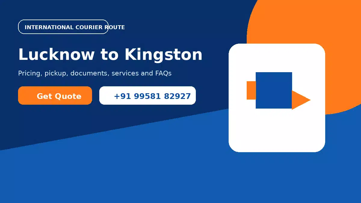 Courier service from Lucknow to Kingston