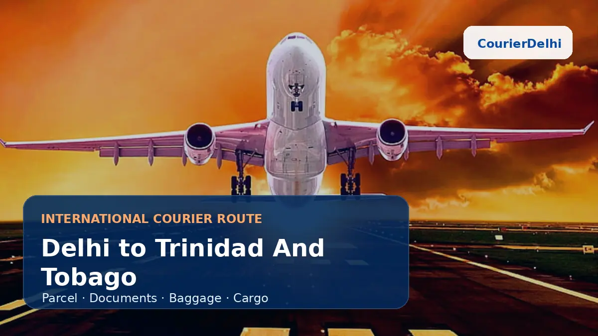 Courier service from Delhi to Trinidad and Tobago