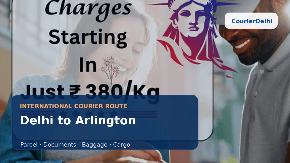 Courier service from Delhi to Arlington