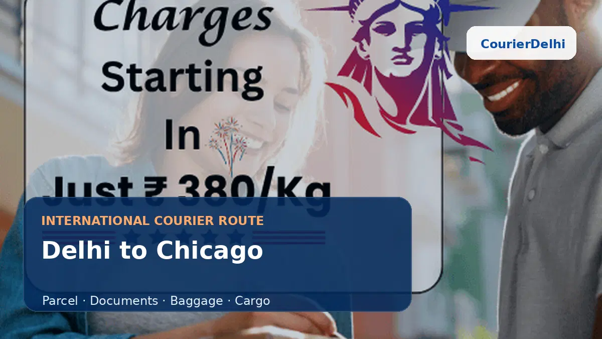 Courier service from Delhi to Chicago