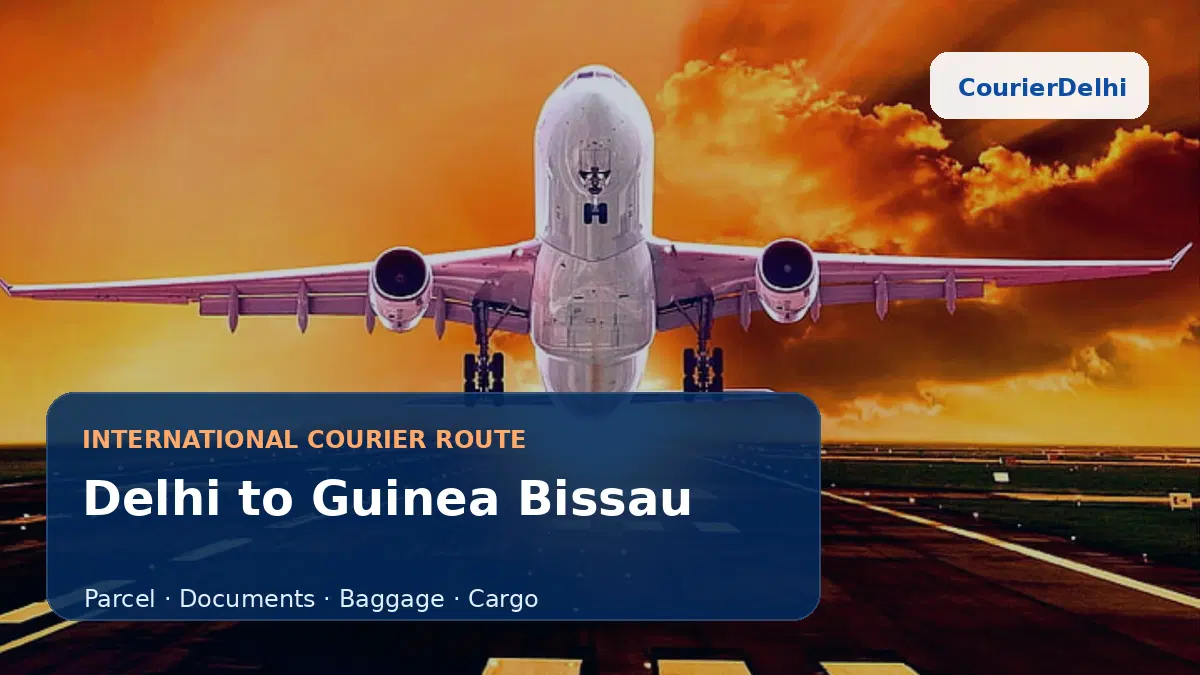 Courier service from Delhi to Guinea Bissau