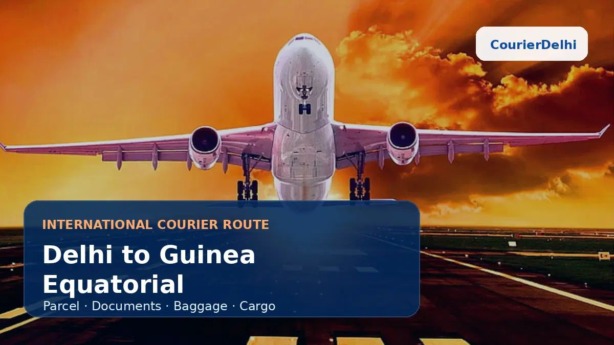 Courier service from Delhi to Guinea Equatorial