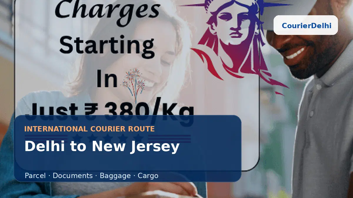 Courier service from Delhi to New Jersey