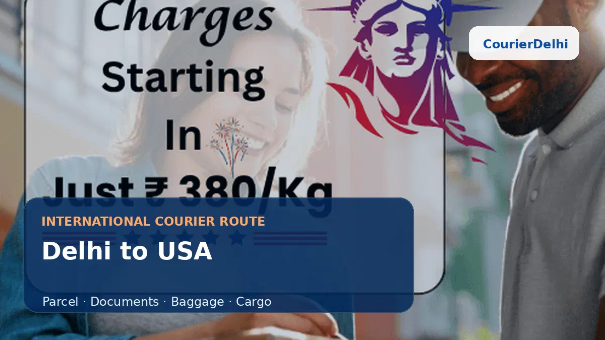 Courier service from Delhi to USA