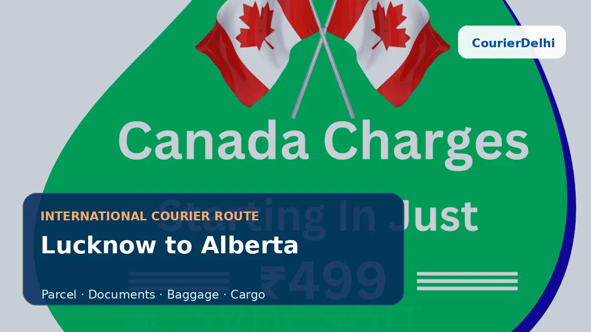 Courier service from Lucknow to Alberta