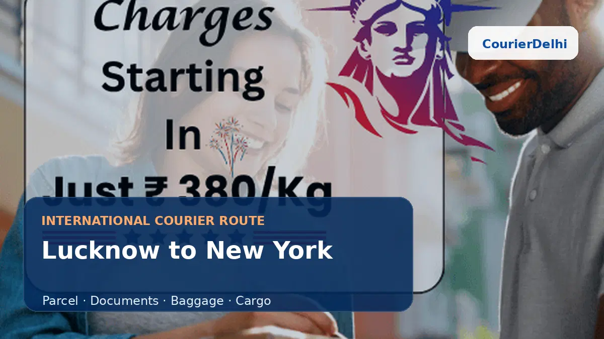 Courier service from Lucknow to New York