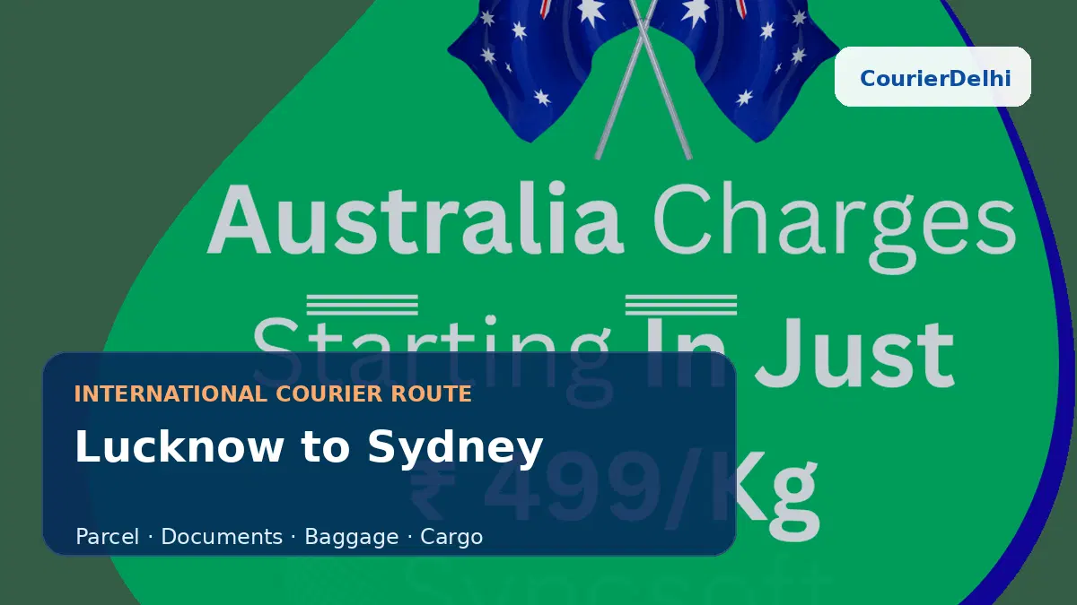 Courier service from Lucknow to Sydney