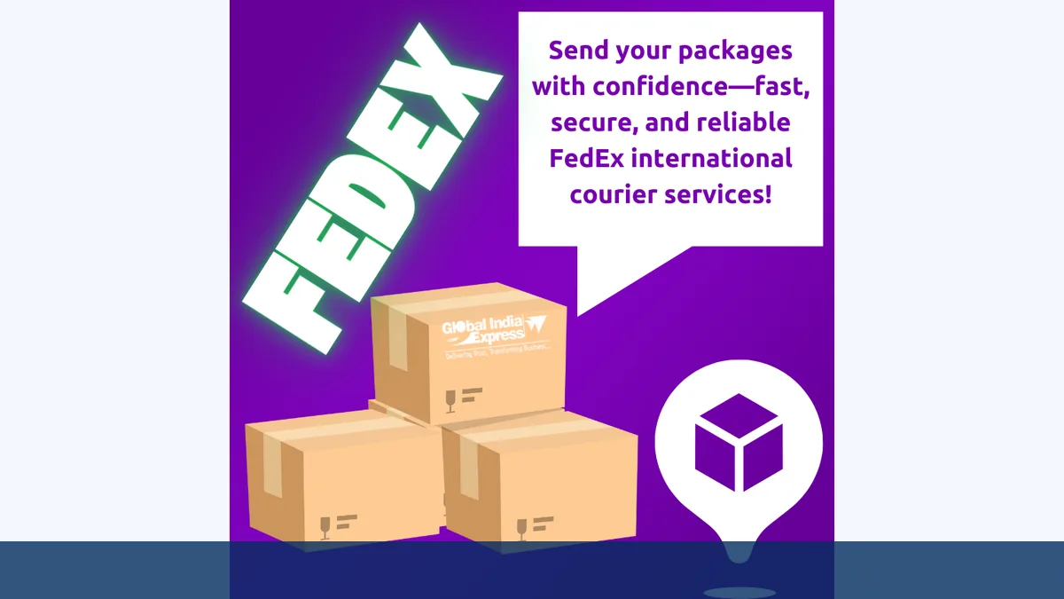 FedEx international courier booking from Delhi for documents and parcels